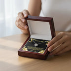 COLLIER NOEUD D'AMOUR - A MA PRECIEUSE MAMAN