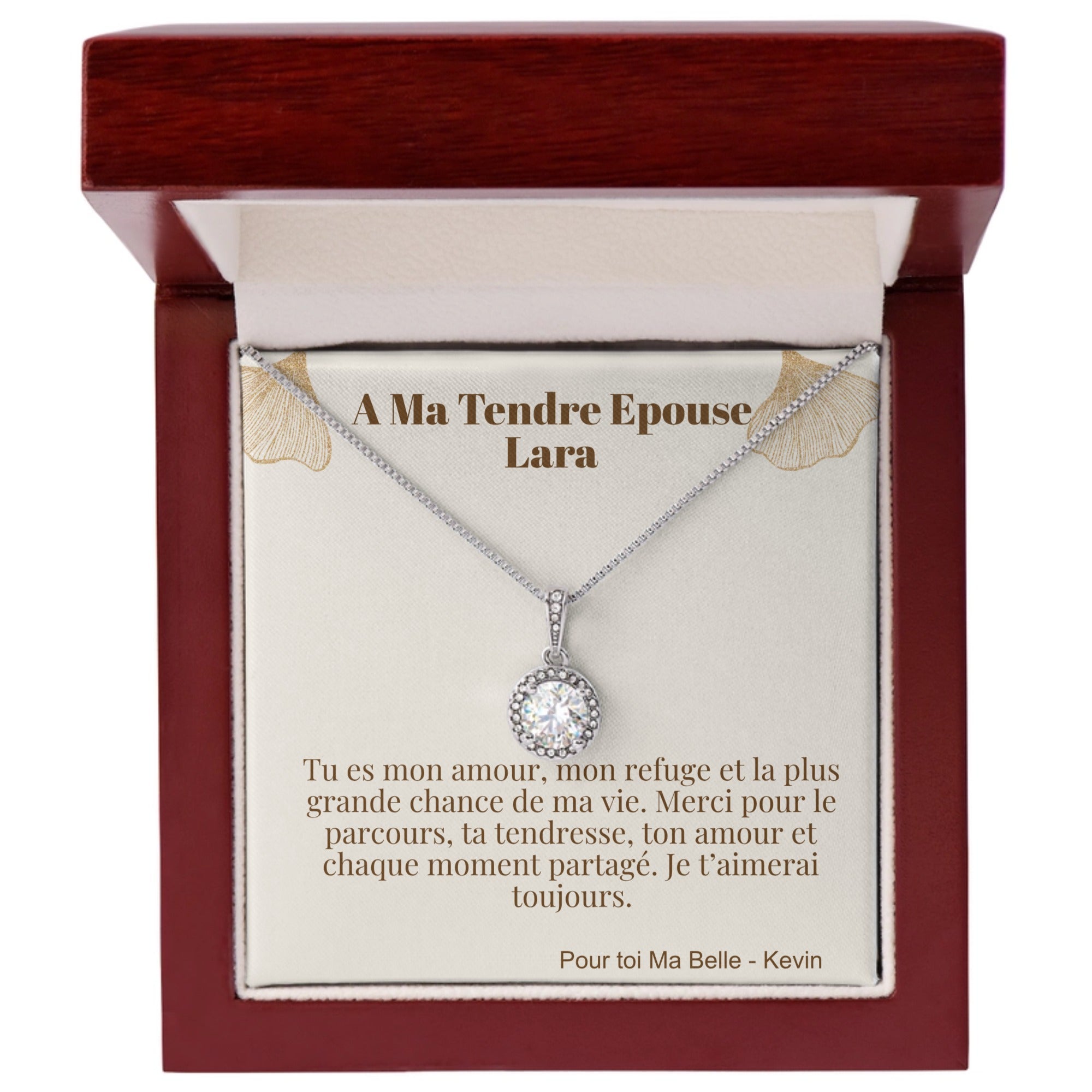 COLLIER ESPOIR ETERNEL - A MA TENDRE EPOUSE