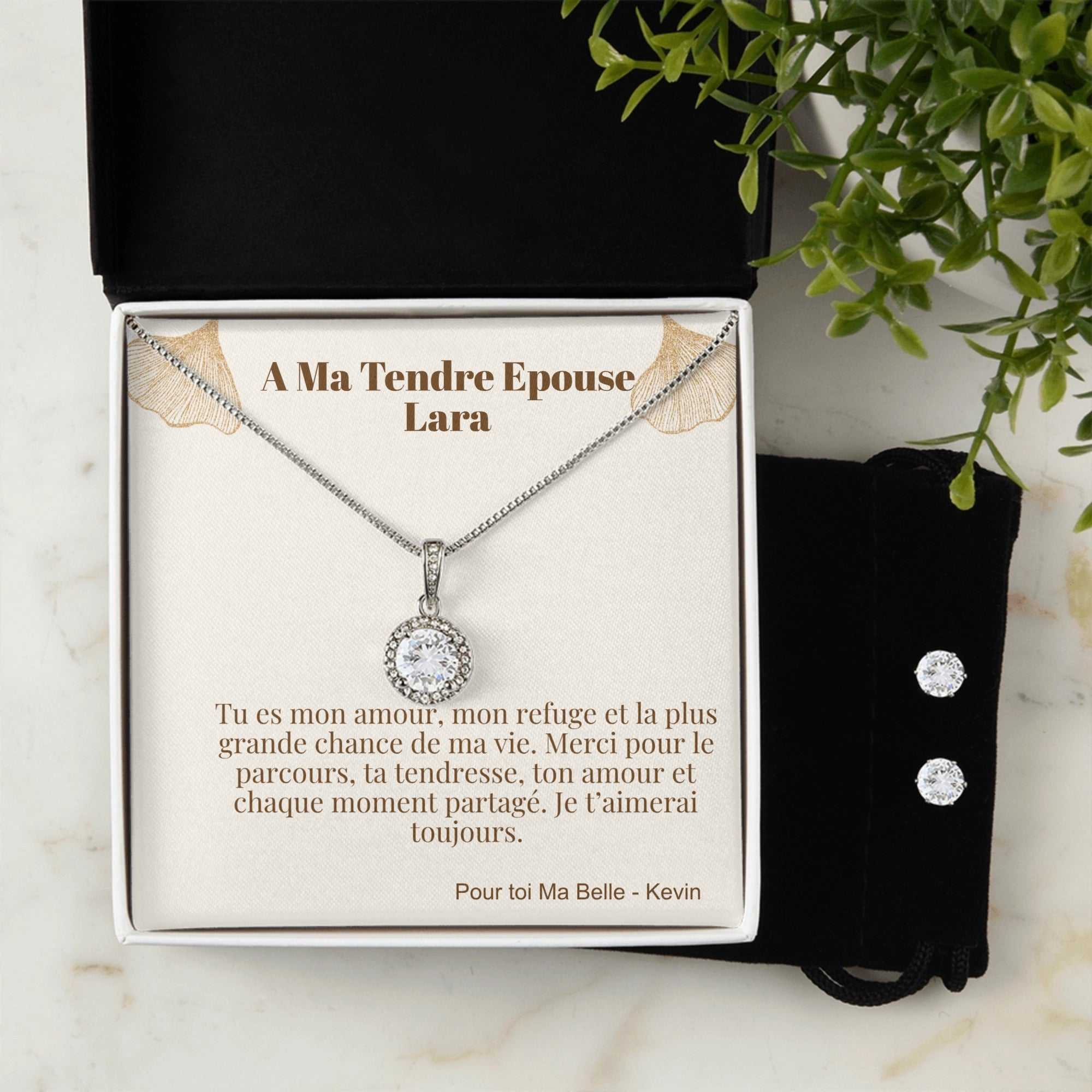 COLLIER ESPOIR ETERNEL - A MA TENDRE EPOUSE