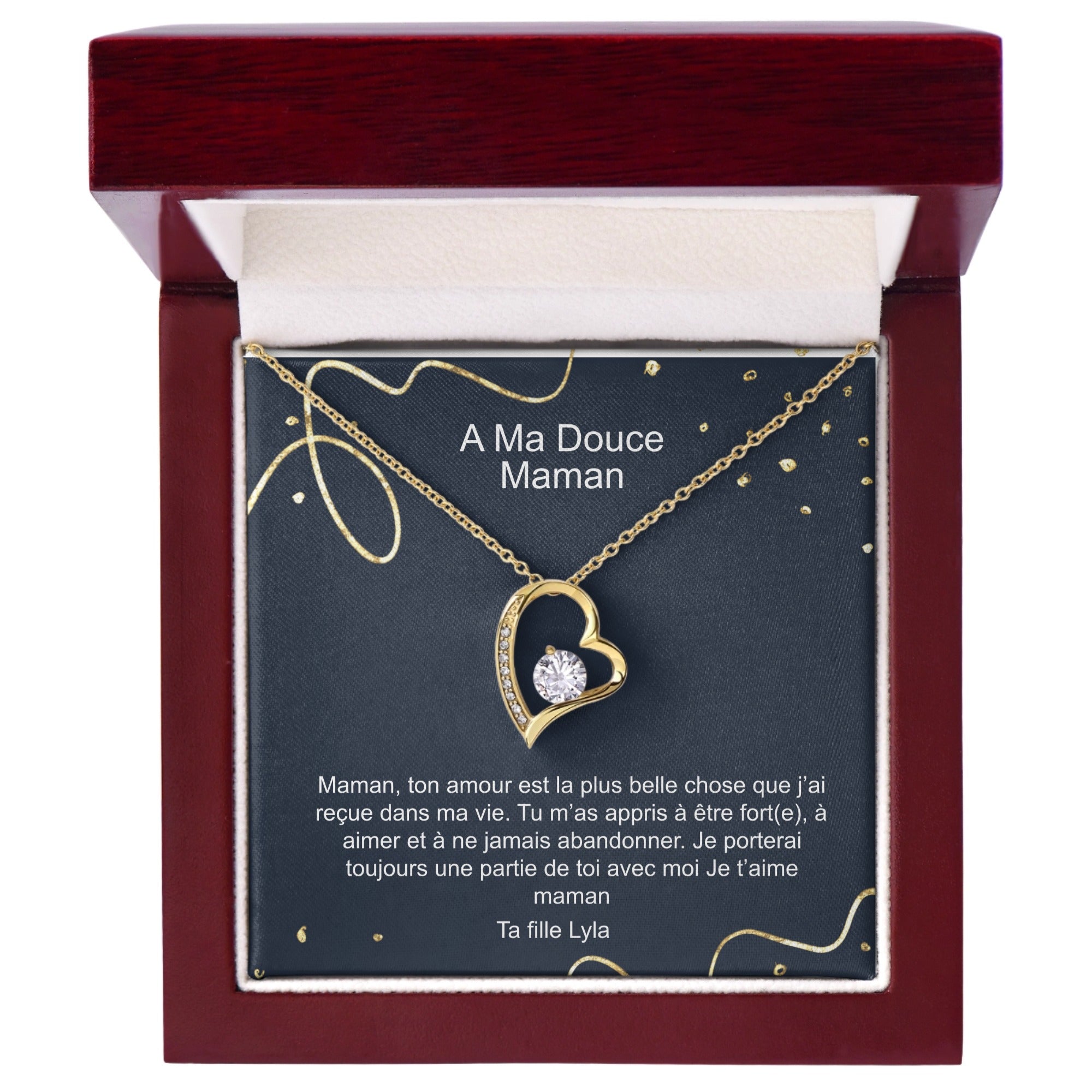 COLLIER AMOUR ETERNEL - A MA DOUCE MAMAN