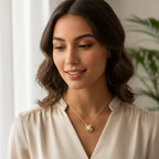 COLLIER NOEUD D'AMOUR - HEUREUX MARIAGE A MA FILLE HELENA