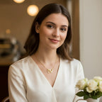 COLLIER DE COEURS ENTRELACÉS - JOYEUX ANNIVERSAIRES A MA FILLE