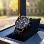 MONTRE CHRONOGRAPHE NOIRE - POUR TA GRADUATION