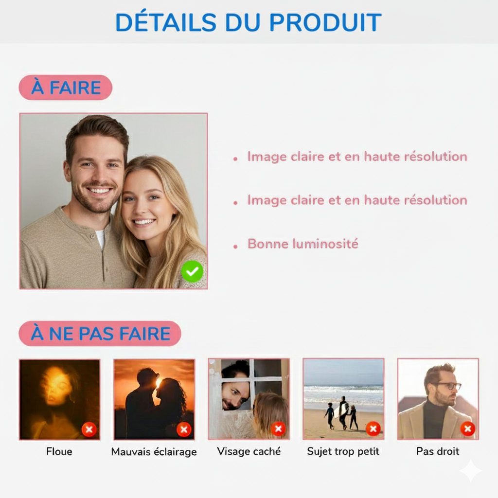 Veilleuse Boule de Cristal Commémorative Personnalisée