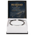 Personalized Bracelet for Husband, Engraved Nylon Bracelet, Gift from Wife, Anniversary Gift, Birthday Gift for Husband