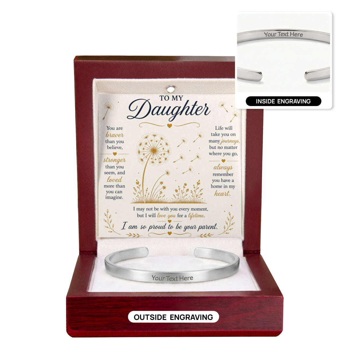 Bracelet de poignet - Gravé