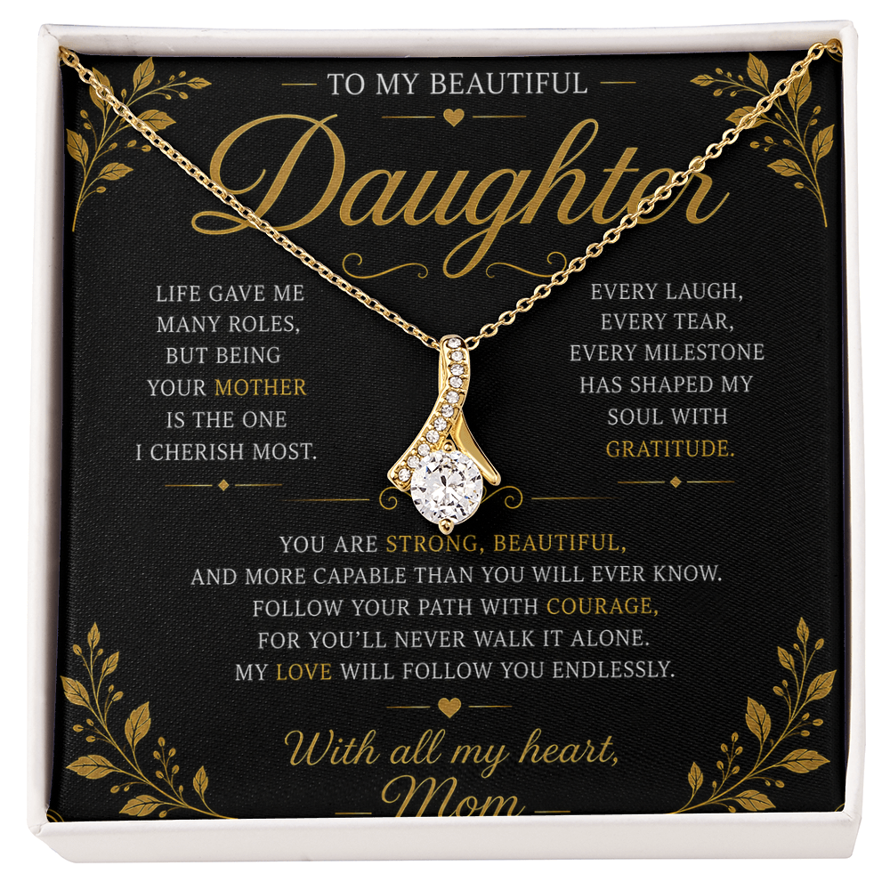 Collier beauté séduisant - Variantes en or jaune et blanc