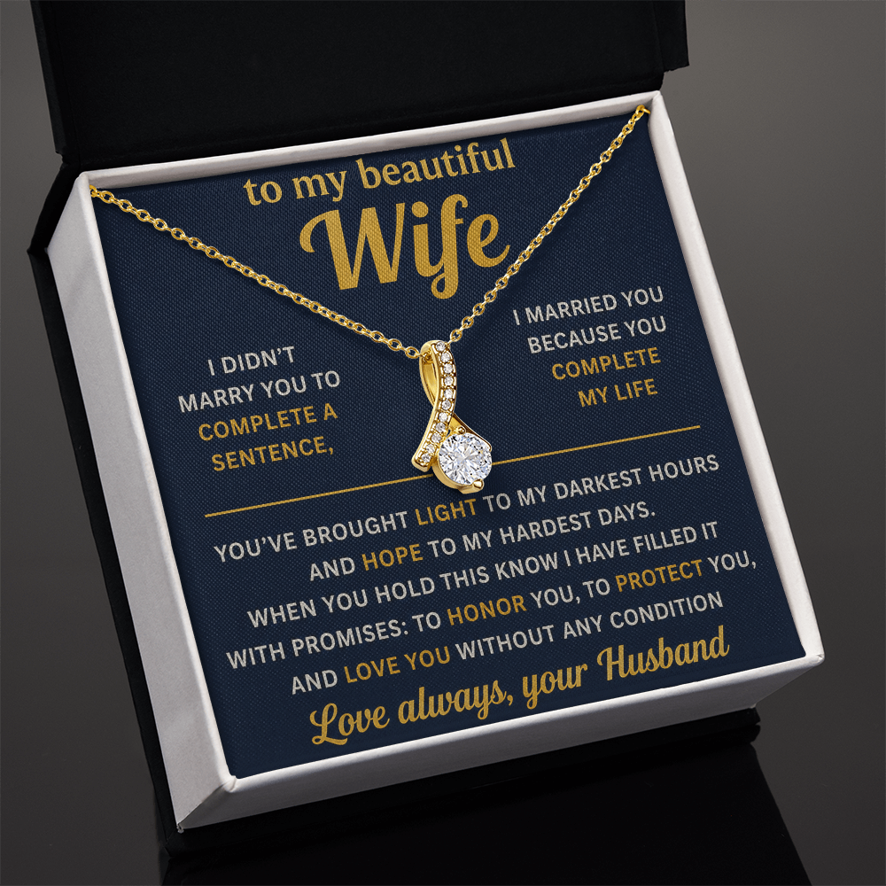 Collier beauté séduisant - Variantes en or jaune et blanc
