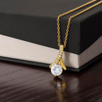 Collier beauté séduisant - Variantes en or jaune et blanc