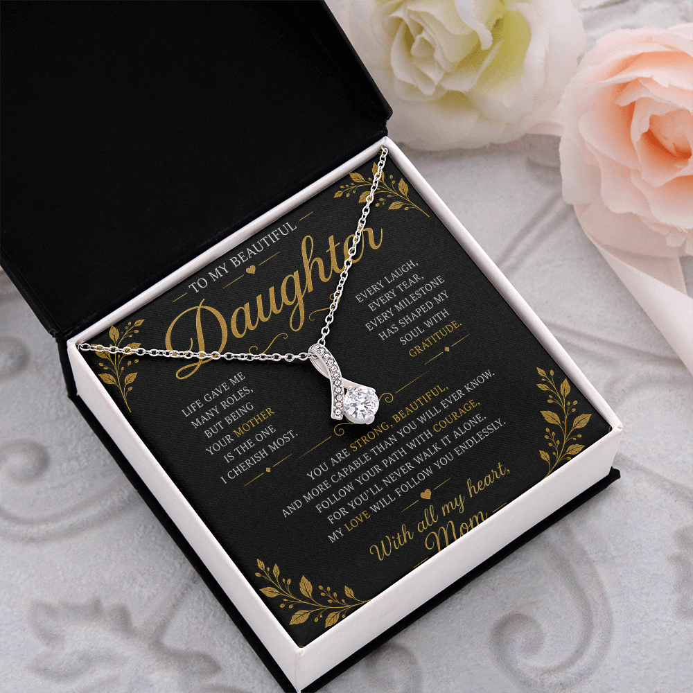 Collier beauté séduisant - Variantes en or jaune et blanc