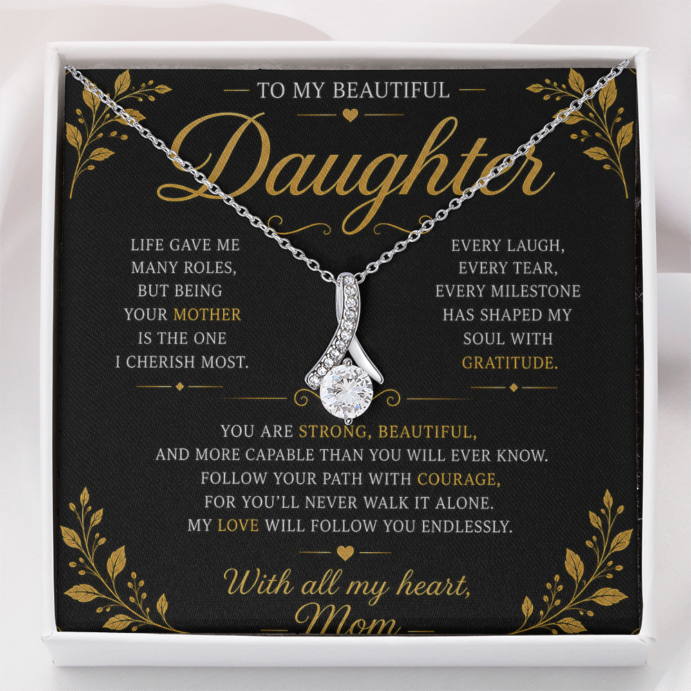 Collier beauté séduisant - Variantes en or jaune et blanc