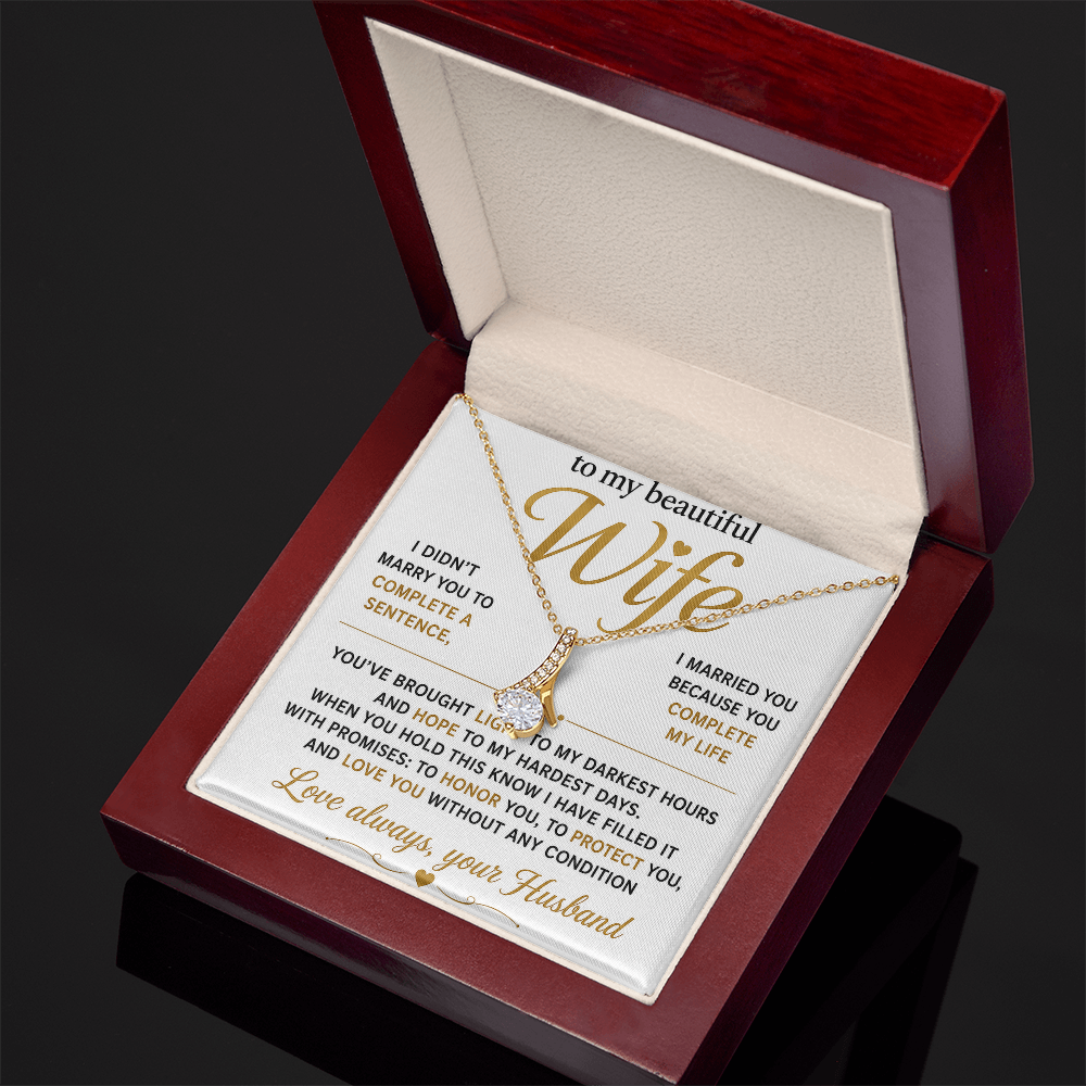 Collier beauté séduisant - Variantes en or jaune et blanc