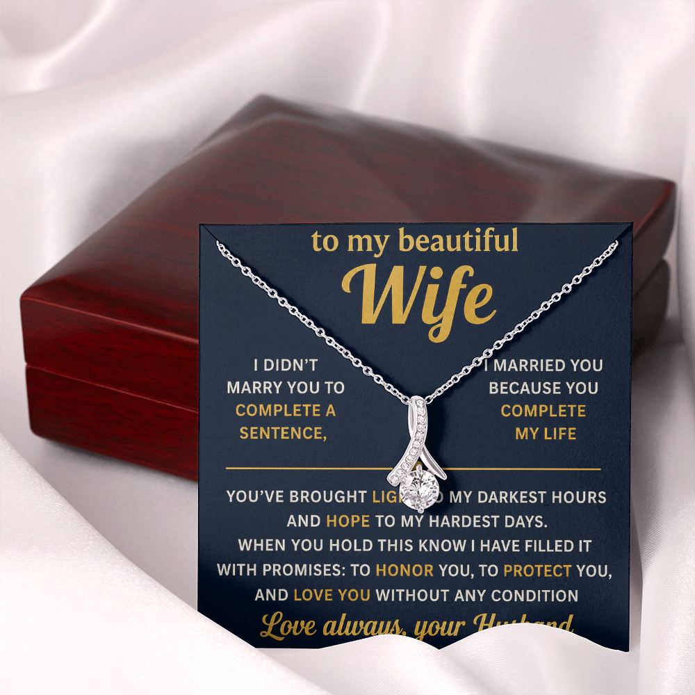 Collier beauté séduisant - Variantes en or jaune et blanc