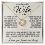 Collier Love Knot - Variantes en or jaune et blanc