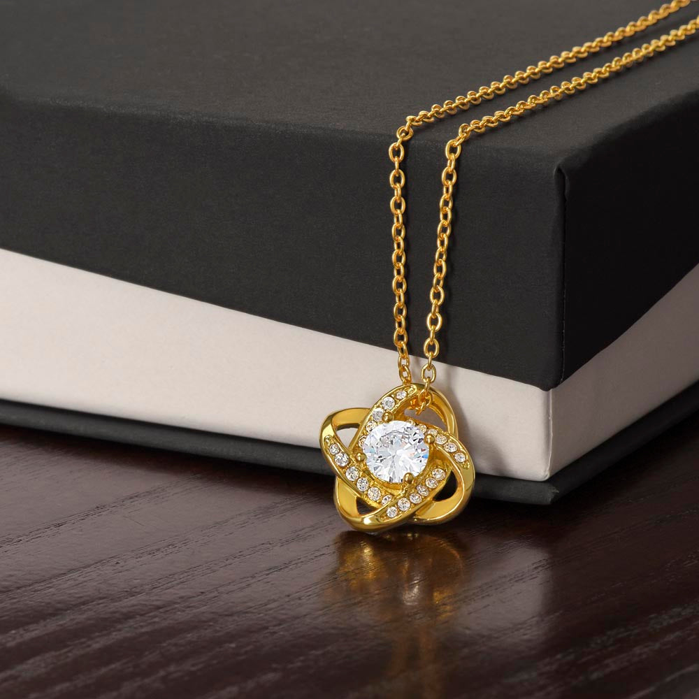 Collier Love Knot - Variantes en or jaune et blanc