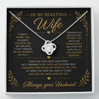 Collier Love Knot - Variantes en or jaune et blanc