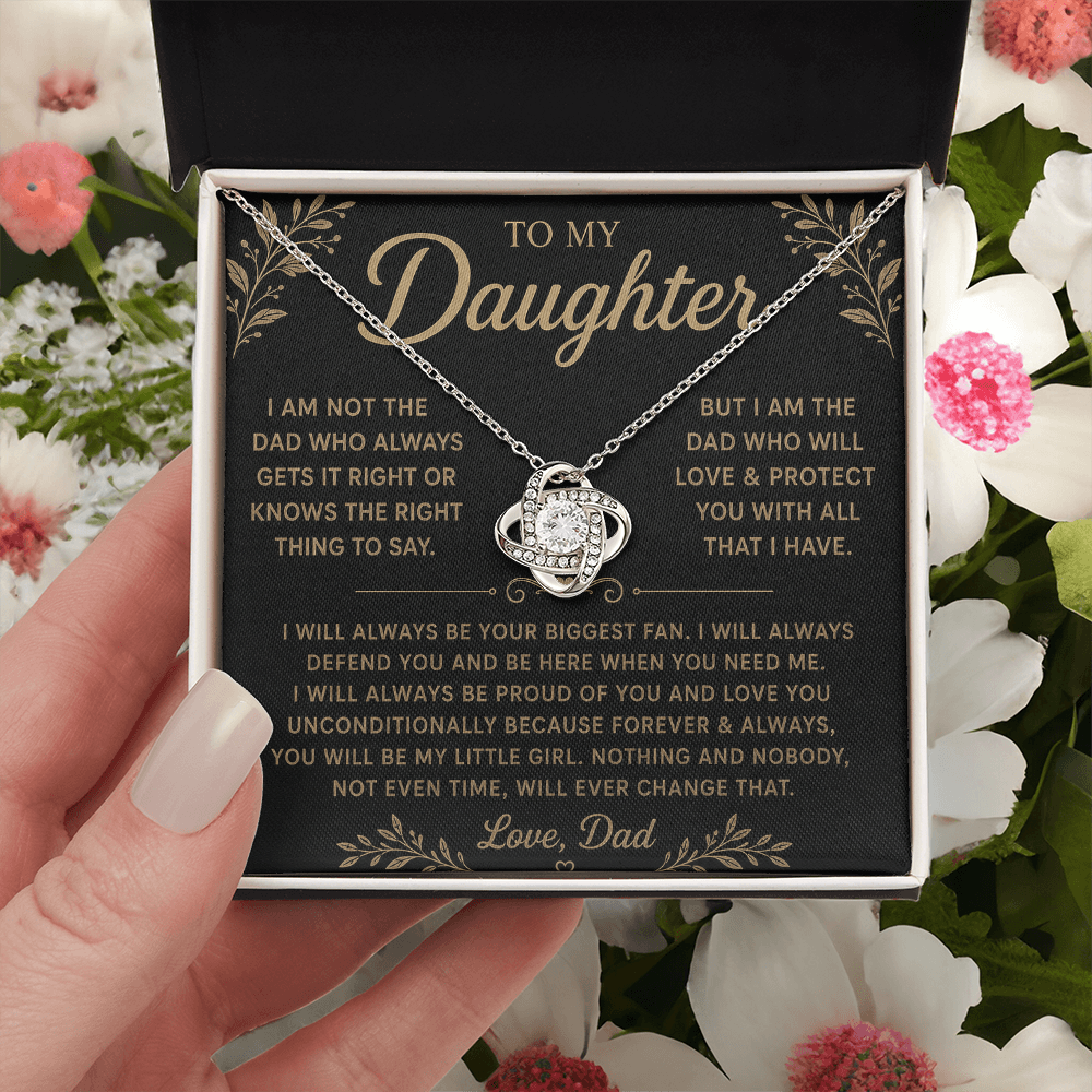 Collier Love Knot - Variantes en or jaune et blanc