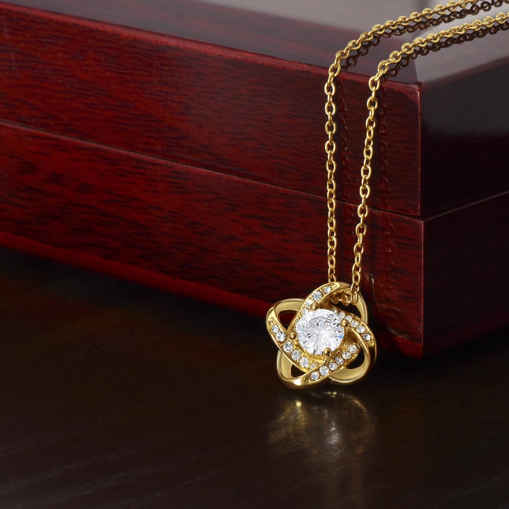 Collier Love Knot - Variantes en or jaune et blanc