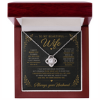 Collier Love Knot - Variantes en or jaune et blanc