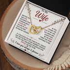 Collier de cœurs entrelacés - Variantes en or jaune et blanc