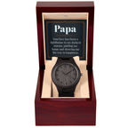 Montre en bois - Papa