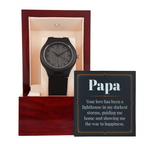 Montre en bois - Papa