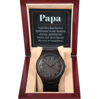 Montre en bois - Papa