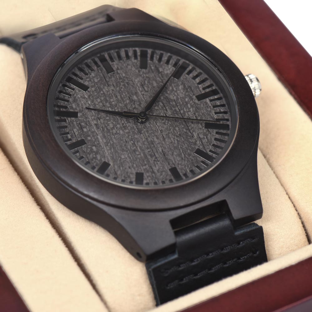 Montre en bois - Papa