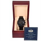 Montre Chronographe noire - to my DAD