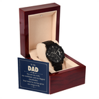 Montre Chronographe noire - to my DAD