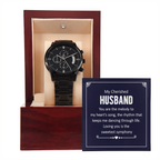 Black Chronograph Watch