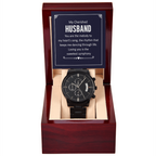 Black Chronograph Watch