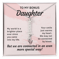 Bonus Daughter Personalized Name Necklace | Custom Stepdaughter Gift | Birthday, Christmas & Mother's Day