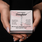 Bonus Daughter Personalized Name Necklace | Custom Stepdaughter Gift | Birthday, Christmas & Mother's Day