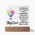 Acrylic Square Plaque - My Step Dad