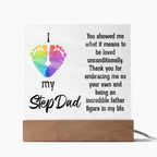Acrylic Square Plaque - My Step Dad