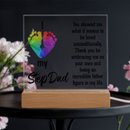 Acrylic Square Plaque - My Step Dad