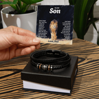 Men's Leather Bracelet - I Will Always Love You