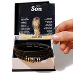 Men's Leather Bracelet - I Will Always Love You
