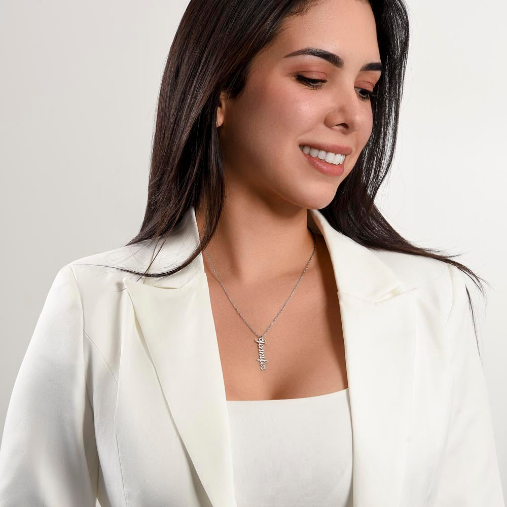 Collier de noms multi-verticaux - MC