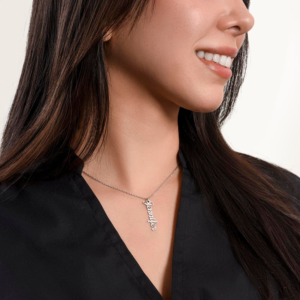 Collier de noms multi-verticaux - MC