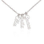 Collier de noms multi-verticaux - MC