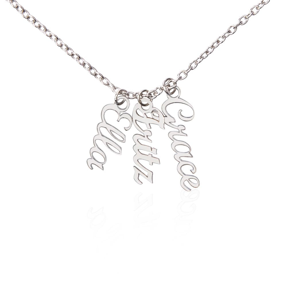 Collier de noms multi-verticaux - MC