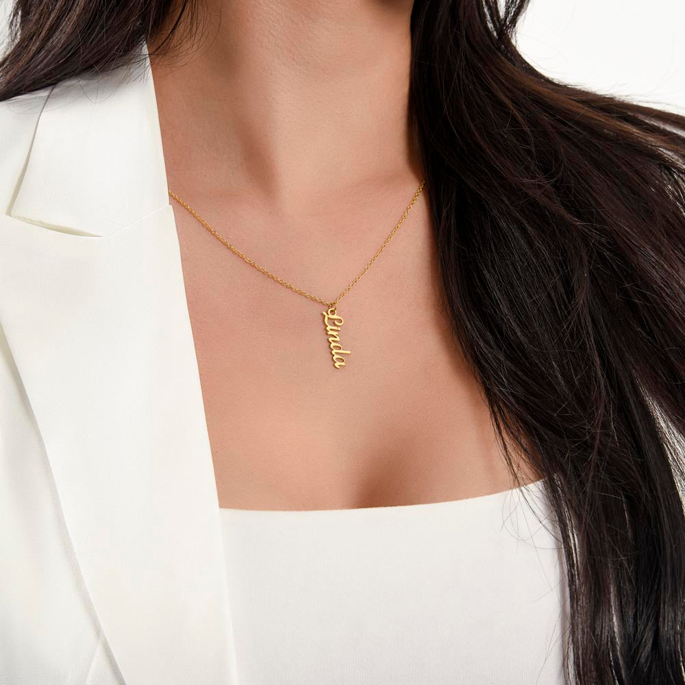 Collier de noms multi-verticaux - MC