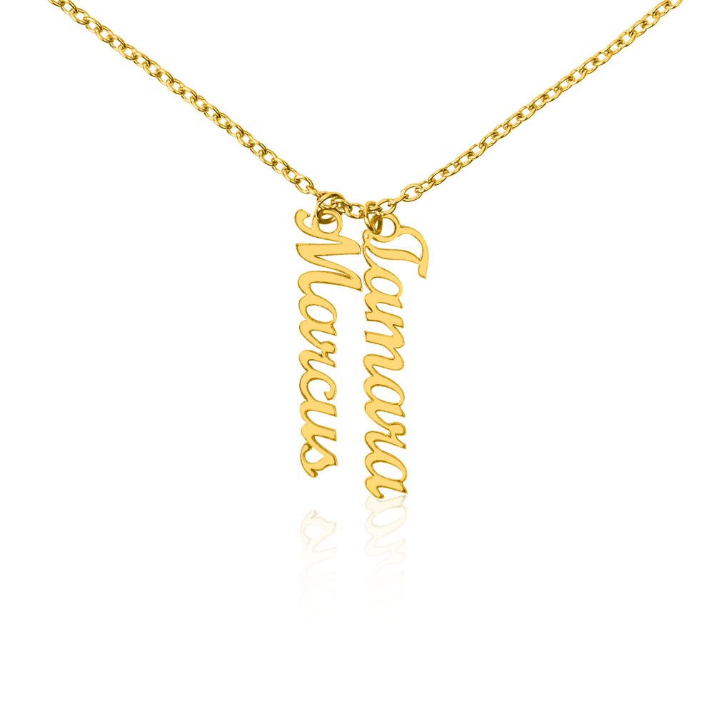 Collier de noms multi-verticaux - MC