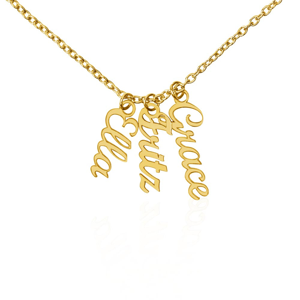 Collier de noms multi-verticaux - MC