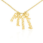 Collier de noms multi-verticaux - MC