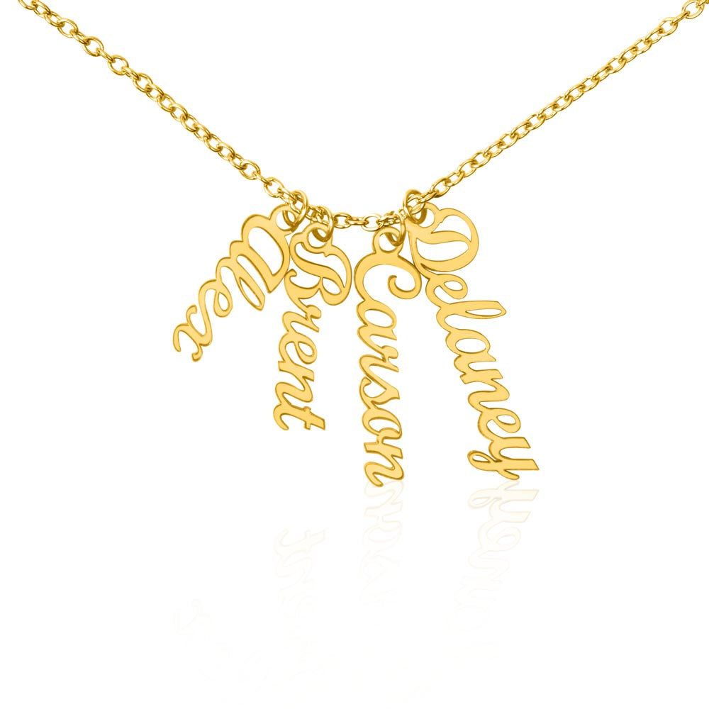 Collier de noms multi-verticaux - MC