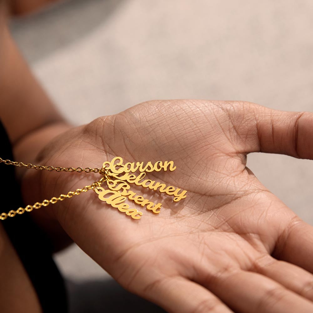 Collier de noms multi-verticaux - MC