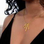 Collier de noms multi-verticaux - MC